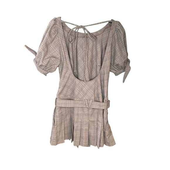 NWOT Free People Sevi Plaid Mini Dress Women size Small - Picture 6 of 10